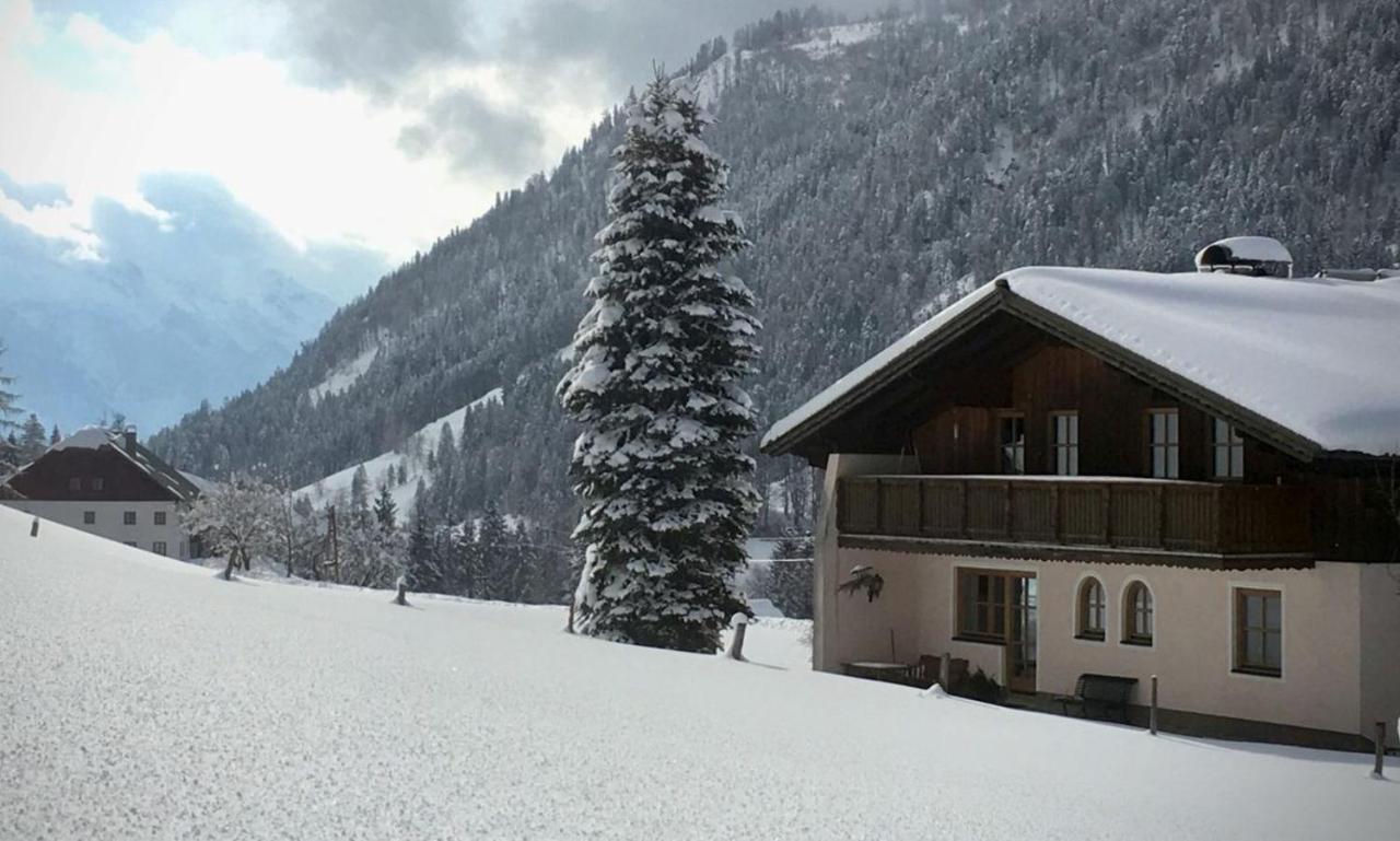 Ferienwohnung Schneckenhaus Dachstein West Russbach am Pass Gschütt Exterior foto